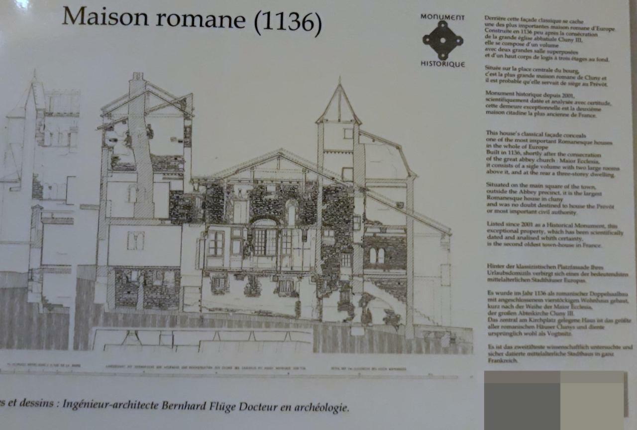 Maison Romane 1136 Cluny Eksteriør bilde